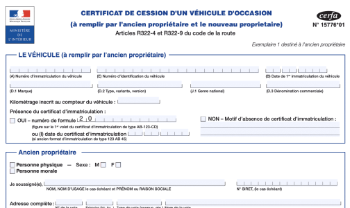 certificat de cession de moto